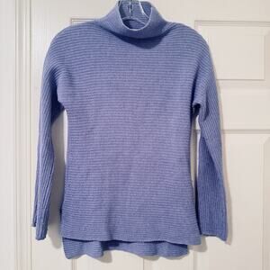 Bartolini Made In Italy Wool Cashmere Turtleneck Sweater Lavender Purple Size S